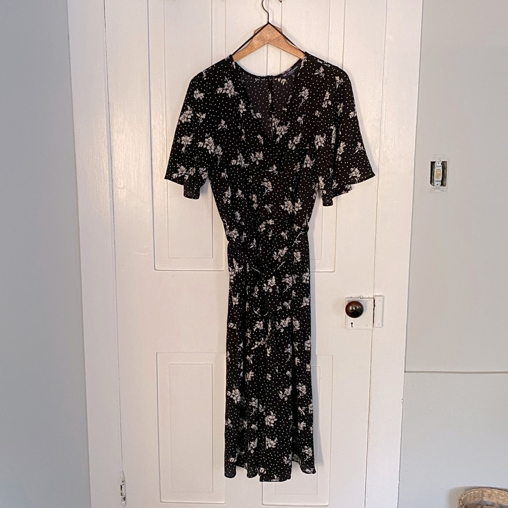 Tj Maxx Floral/Polka-Dot Jumpsuit